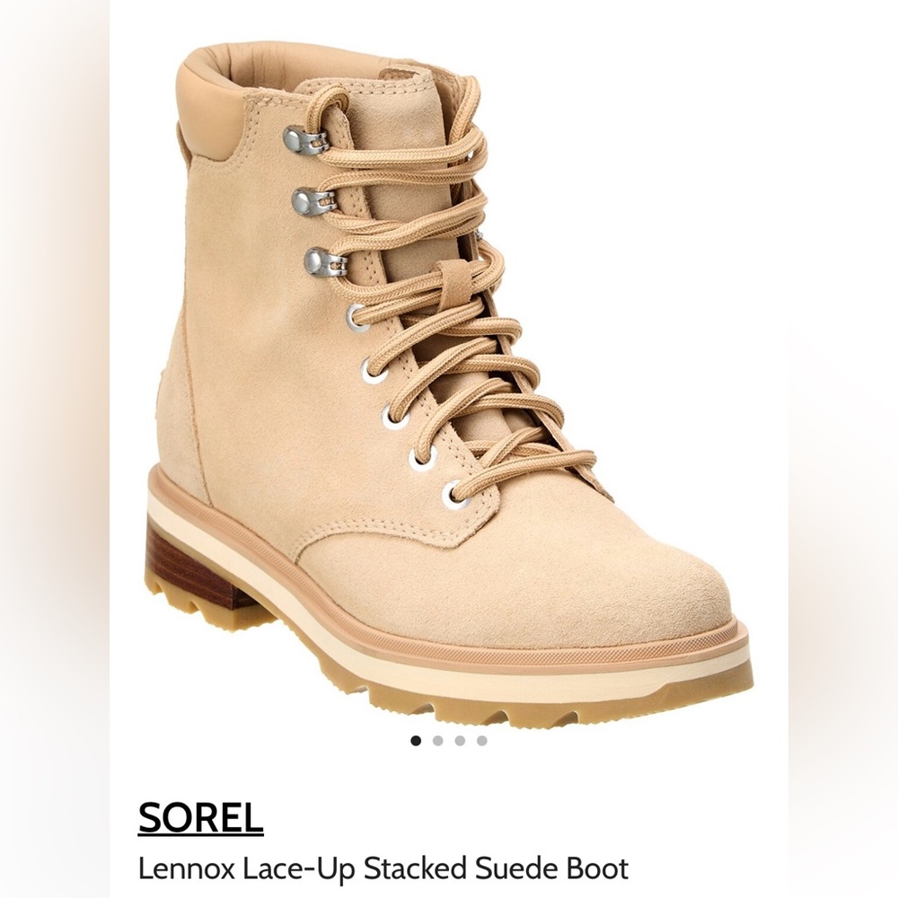 Sorel - Lennox Lace-Up Stacked Suede Boot